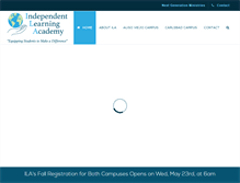 Tablet Screenshot of independentlearningacademy.org